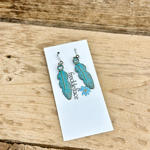 Patina Feather Earrings