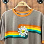 Ringer T-shirt - Affirmation Flower