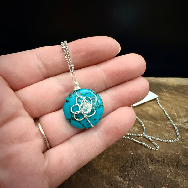 Retro Flower Wrap Necklace