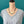 Bloom Garden Statement Necklace – Hammered Silver & Floral Crescent (Black Satin Ribbon)