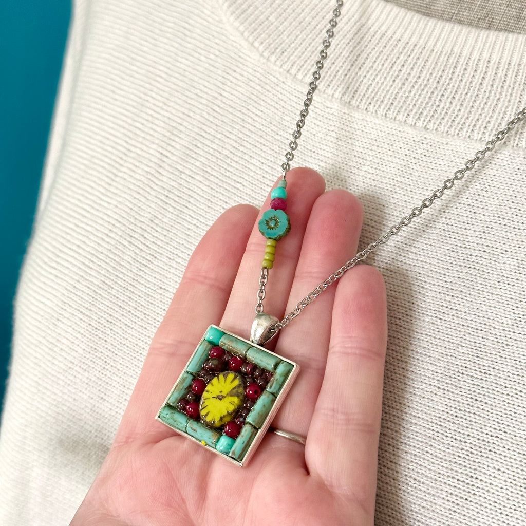 One of a Kind Mosaic Necklaces