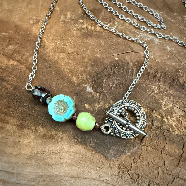 Garden Toggle Bead Necklace