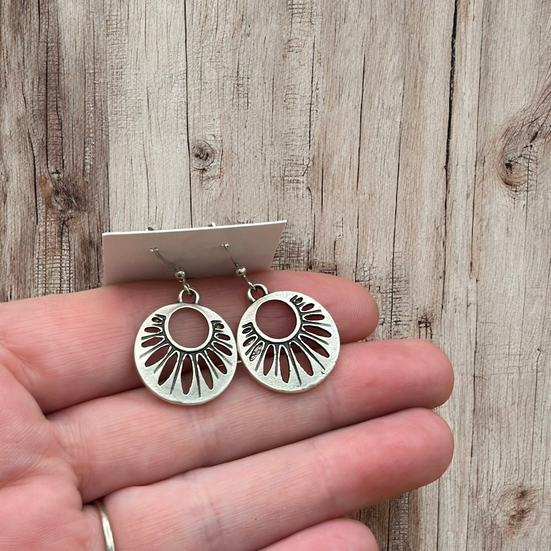 Rustic Petal Earrings