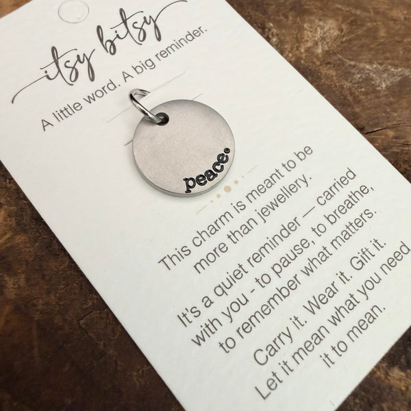 Peace Word Charm