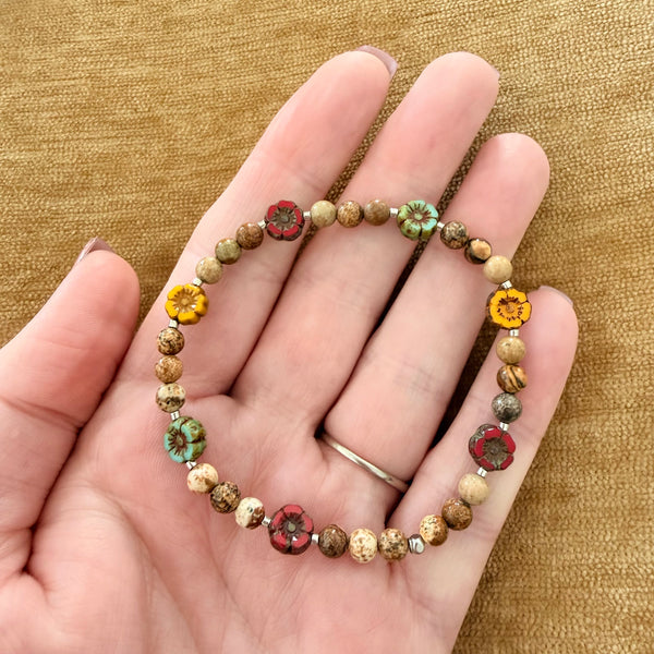 Field of Blooms Stretch Bracelet