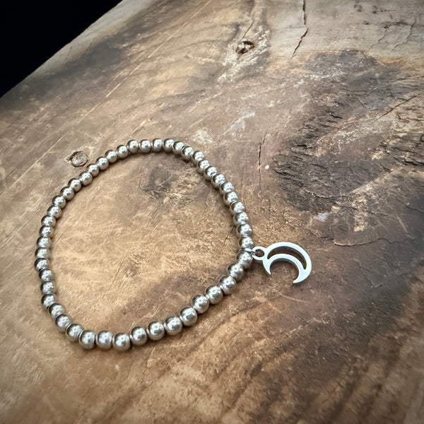 Luna Glow Crescent Moon Stretch Bracelet
