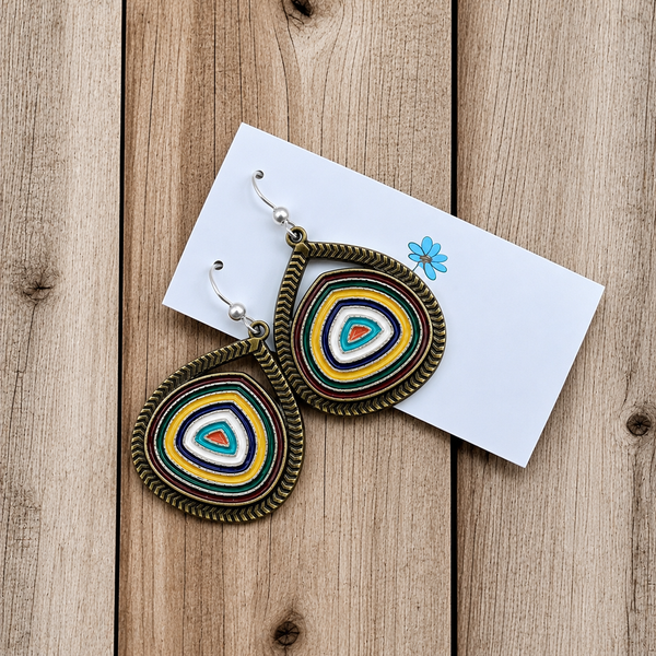 Boho Enamel Drop Earrings