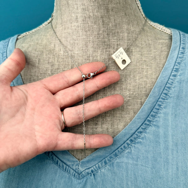 Adjustable Stainless Steel Chain Necklace