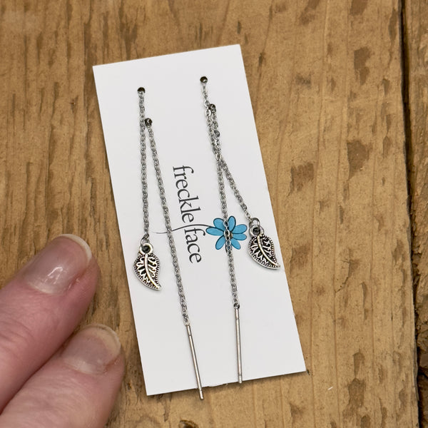 Pull Through Chain Earrings - various designs