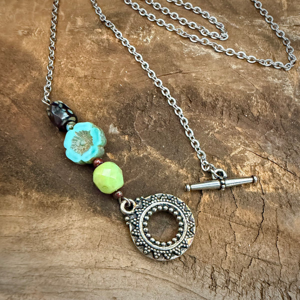Garden Toggle Bead Necklace