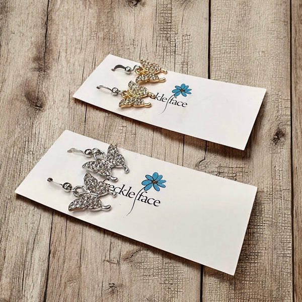 Sparkly Butterfly Earrings