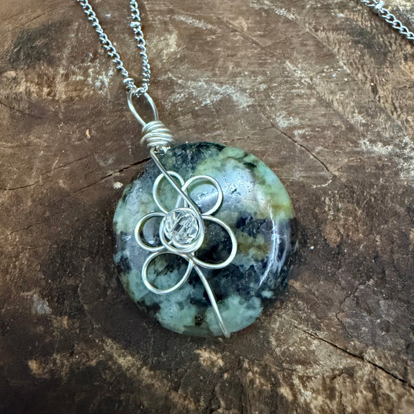 Retro Flower Wrap Necklace