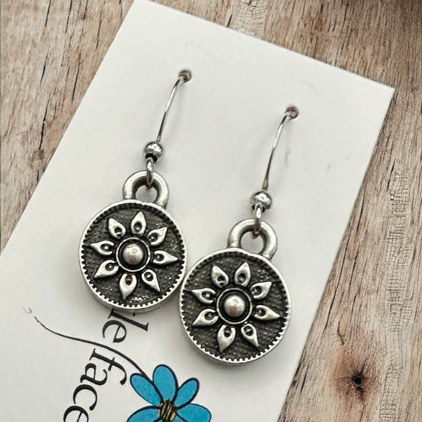 Antique Pretty Petal Earrings