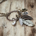 Mixed Metals Charm Necklace Short