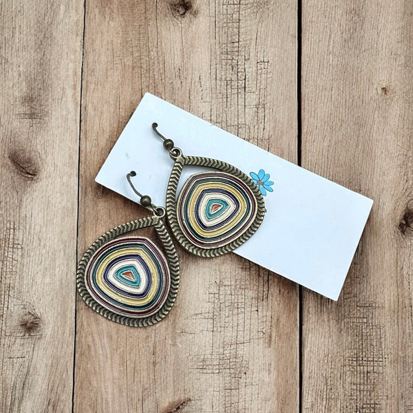 Boho Enamel Drop Earrings