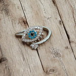 Evil Eye Spinner Ring