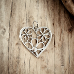 Heart with Flowers - Charm