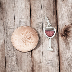 Red Wine Glass - Charm