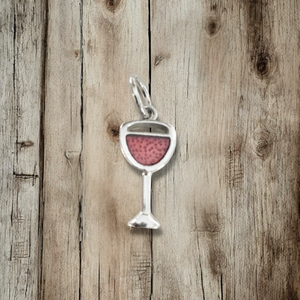 Red Wine Glass - Charm
