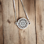 Adjustable Bracelet - Silver Medallion
