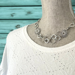 Chunky Fun Necklace - Silver - Wear Short or Long
