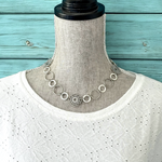 Chunky Fun Necklace - Silver - Wear Short or Long