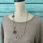 Chunky Fun Necklace Mixed Metals - Wear short or long