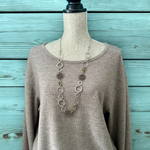 Chunky Fun Necklace Mixed Metals - Wear short or long