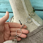 Chunky Fun Necklace Mixed Metals - Wear short or long
