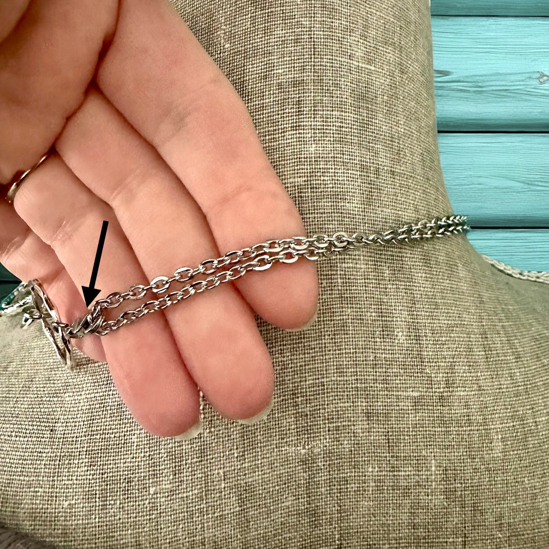 Chunky Fun Necklace Mixed Metals - Wear short or long