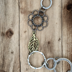Chunky Fun Necklace Mixed Metals - Wear short or long