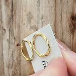Twist Circle Stud Earrings