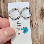 Twist Circle Stud Earrings