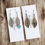 Filigree Leaf Earrings