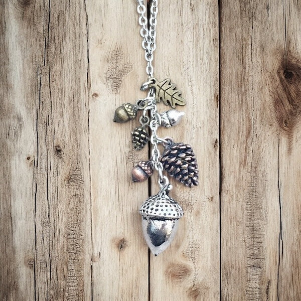 Acorn Cluster Necklace