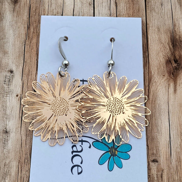 Lightweight Flower Burst Earrings