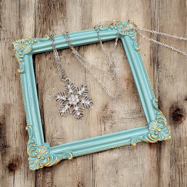 Simple Snowflake Necklace
