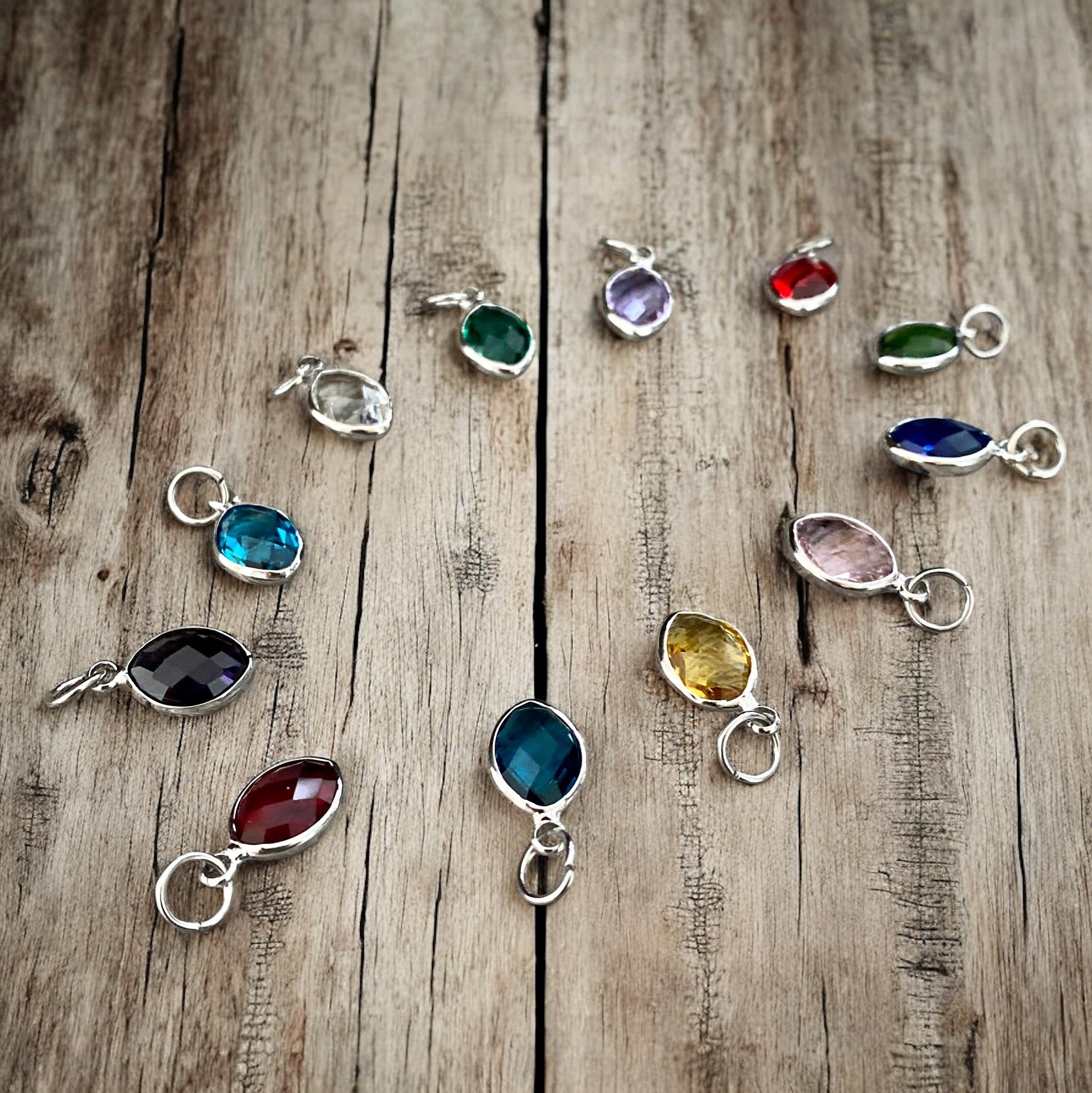 Birthstone charms