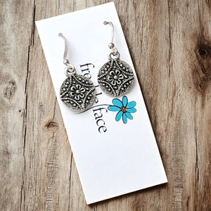 Flower Medallion Earrings