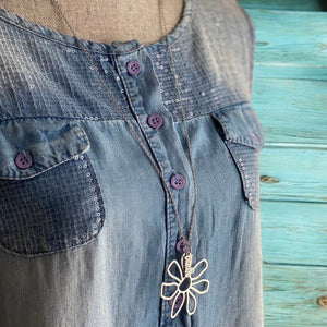 Breathe Flower Long Necklace
