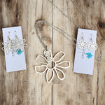 Breathe Flower Necklace & Earring Set