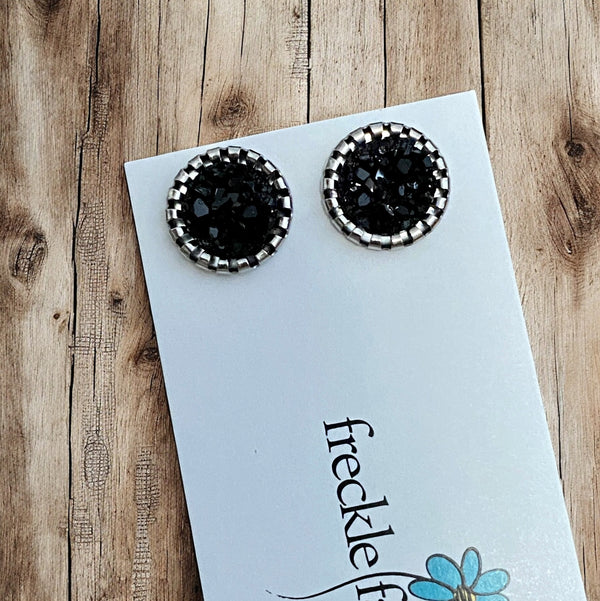 Druzy Stud Neutrals 10mm