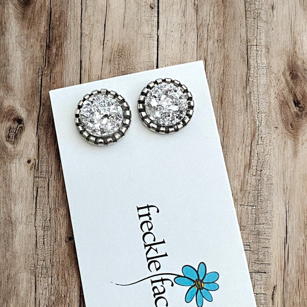 Druzy Stud Neutrals 10mm