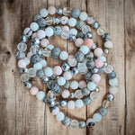Pink & Grey Happy Bracelet