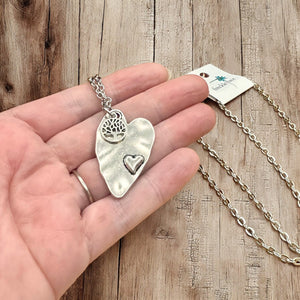 Heart & Tree Long Necklace