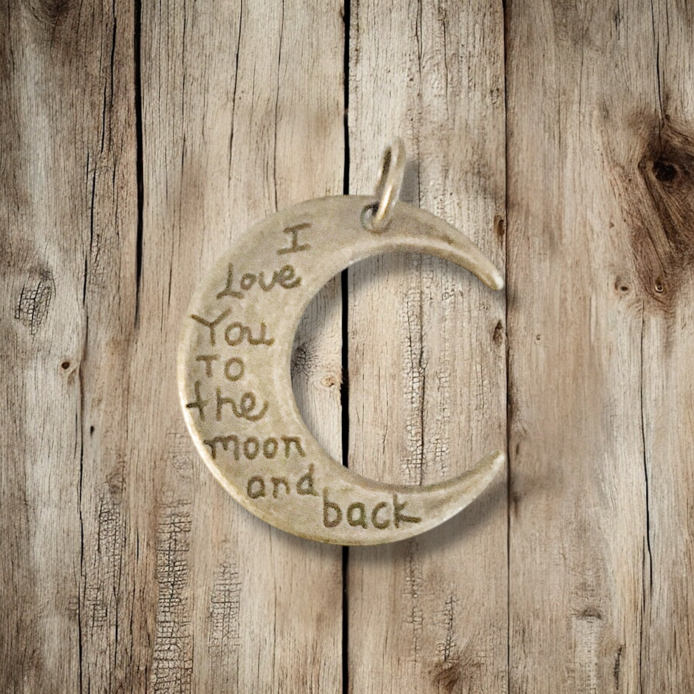 I love you to the moon and back - Charm