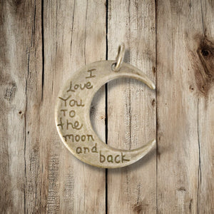 I love you to the moon and back - Charm