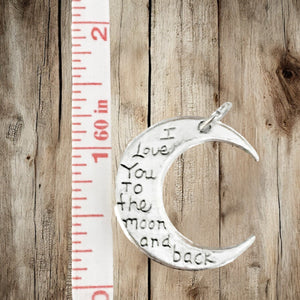 I love you to the moon and back - Charm