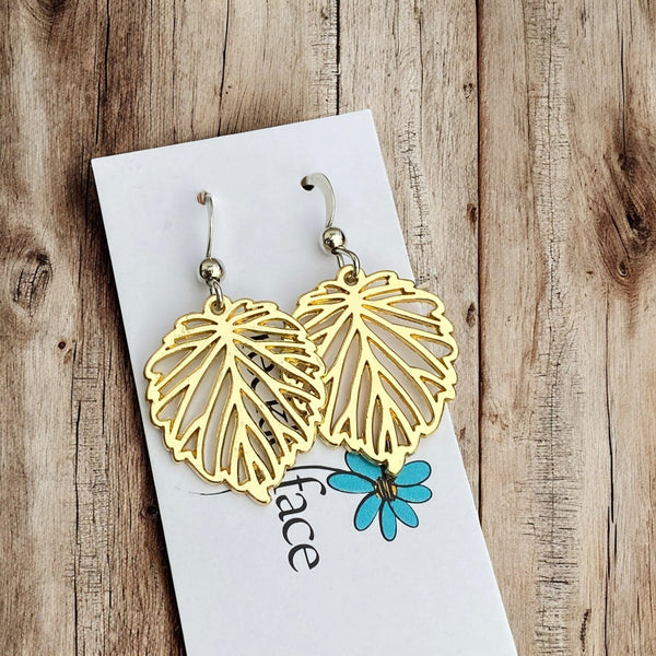 Simple Leaf Earrings