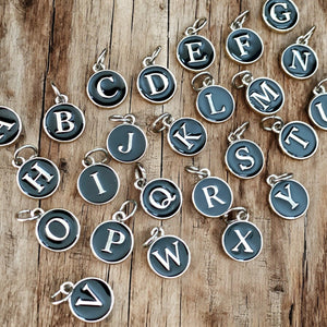 Letter initial charms